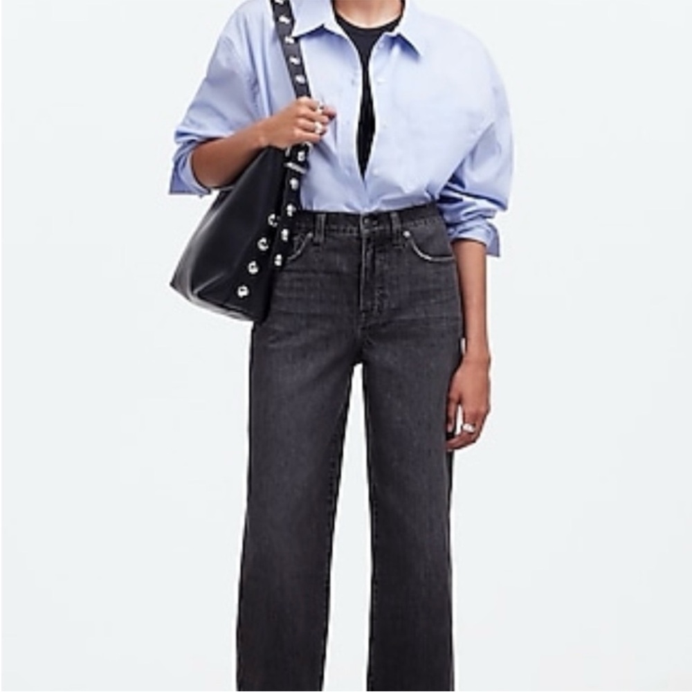 NWT Madewell Cropped Wide Leg Jeans